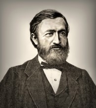 Johann Philipp Reis, 1834 – 1874, German scientist and inventor, digital edited