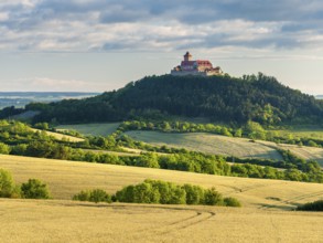 View of the Wachsenburg Fortress, Drei Gleichen castle ensemble, Thuringian Burgenland, Thuringian