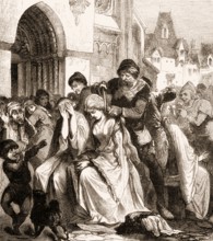 Forced hair cut to women having sex with Catholic priests, 11th century