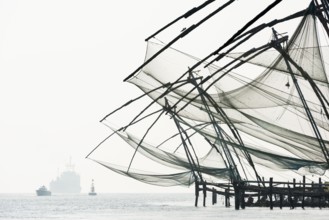 Chinese fishing nets, Fort Cochin, Kochi, Kerala, India