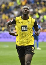 Goal celebration Serhou Guirassy Borussia Dortmund BVB (09) PreZero Arena, Sinsheim,