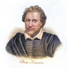 Ben Jonson, 1572-1637, English Jacobean playwright, lyricist and literary critic, Historical,