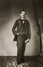 Portrait of Josef Anton Bruckner, 1824 – 1896, Austrian composer, digitally edited