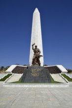 Obelisk on the Heldenacker or National Heroes' Acre, war memorial of the Republic of Namibia, near