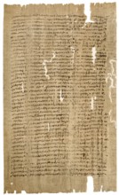 A facsimile of the papyrus with the Aristotelian Constitution of Athens, ca. 330 BC, Der Staat der