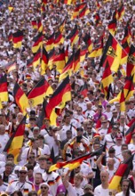Fan march, German football fans march to the quarter-final Spain versus Germany, UEFA EURO 2024,