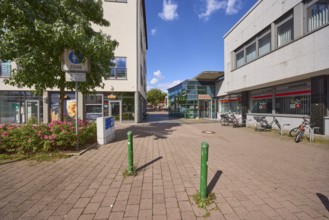 Entrance to the pedestrian zone in Datteln, Ruhr area, Recklinghausen district, North