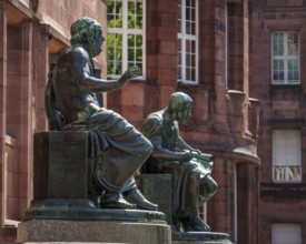 Statues, Homer, Aristotle, Albert-Ludwigs-Universität Freiburg