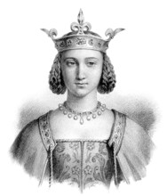 Isabeau de Bavière, Isabelle of Bavaria, Elisabeth von Bayern, 1370-1435, Queen of France as wife