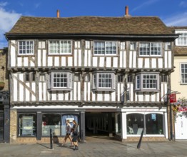 Timber framed Bridge House building, Cambridge School of Visual and Performing Arts, Cambridge,