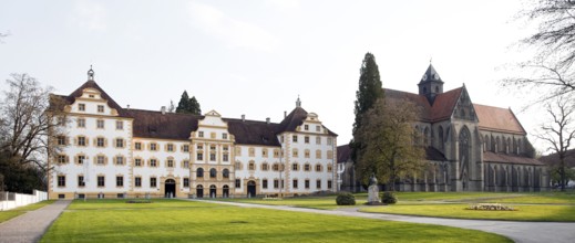 Salem Castle with Church Panorama Germany