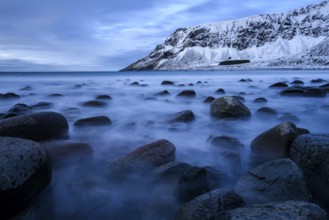 Beach of Unstad, Lofoten, Norway