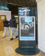Transport Police See It, Say It, Sorted, security poster, Temple Meads railway station, Bristol,