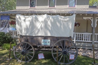 Steamboat Springs, Colorado, A covered wagon outside the Tread of Pioneers Museum