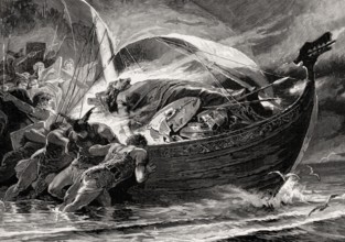 Viking ship burial, 9th century