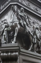 Historical equestrian statue of Frederick the Great at the Forum Fridericianum from 1839-1851,