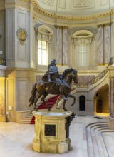 Bode Museum, equestrian statue of the Great Elector in the entrance area, Berlin, Germany