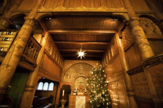 The Protestant Gustav Adolf Stave Church, Hahnenklee, Harz region, Germany, Europe, Die