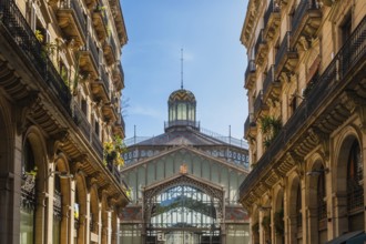 The former market in the El Born neighbourhood. The market now houses a museum, Barcelona, Spain