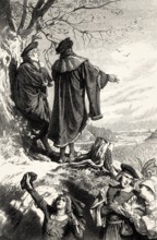 Faust and Wagner, Osterspaziergang, first part of the tragic play Faust by Johann Wolfgang von