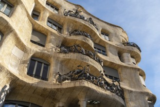 Casa Milà, residential and commercial building designed by the architect Antoni Gaudí in Barcelona,