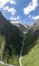 Rötspitze, Umbaltal with river Isel, Hohe Tauern National Park, East Tyrol, Tyrol, Austria
