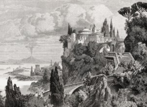 Luxurious villa at Baiae, ancient Roman town, Gulf of Naples, Italy, 1st century