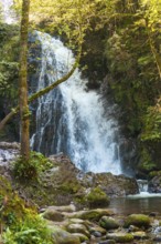 The impressive Xorroxin waterfall in northern Navarra, near the village of Errezil
