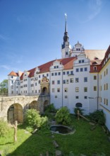 Castle Bridge and Bear Pit, Hartenfels Castle, Torgau, Saxony, Germany