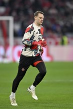 Goalkeeper Manuel Neuer FC Bayern Munich FCB (01) Warm-up training Allianz Arena, Munich, Bavaria,