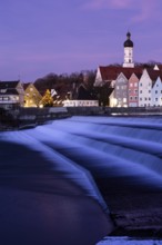 Karolinenwehr, four-stage assault weir, behind Landsberg am Lech, Bavaria, Germany