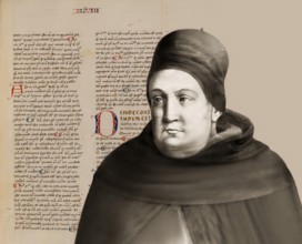Thomas Aquinas, Thomas von Aquin, Tommaso d'Aquino, c.?1225 – 1274, Italian Dominican friar and