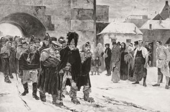 Retreat of Napoleon's remaining Grande Armée, 1812, Russian Campaign