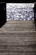 Jetty on Lake Werbellinsee, Brandenburg, Germany