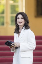 Iris Berben (actress) arriving at the festive dinner to mark the 60th anniversary of the