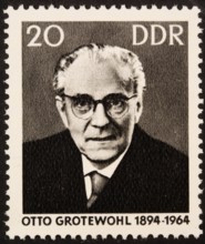 Otto Grotewohl, 1894-1964, a German politician and the first prime minister of the German