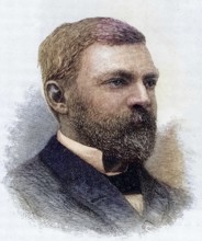 Washington Augustus Roebling (1837-1926) American civil engineer. Brooklyn Suspension Bridge: