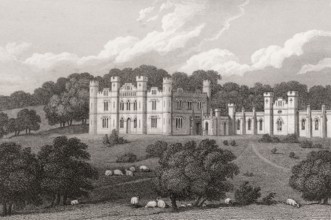 Former House of Lindertis, Airlie, Angus, 19th century, from Modern Athens by Th. H. Shepherd