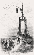 Joseph Süß Oppenheimer's execution on February 4, 1738