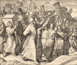 Battle of Jericho, Old Testament, by Julius Schnorr von Carolsfeld, 1860