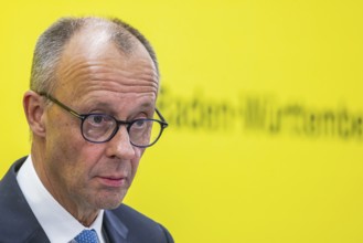 Federal Chancellor Friedrich Merz (CDU) . portrait. Annual event on the BW Automotive Industry