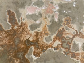 Salt marsh at the Skeleton Coast. Aerial view. Drone shot. Dorob National Park, Namibia