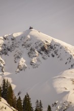 Kellerjoch Chapel in winter, Kellerjoch, Schwaz, Tyrol, Austria