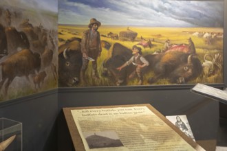 Woodward, Oklahoma - The Plains Indians and Pioneers Museum. The text accompanying a painting of