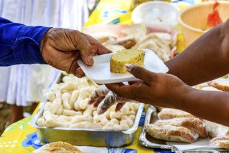 Community breakfast offered to homeless population in Brazil Belo Horizonte, Minas Gerias, Brazil