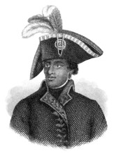 Portrait of François-Dominique Toussaint L'Ouverture or Louverture 1743 - 1803, a Haitian national