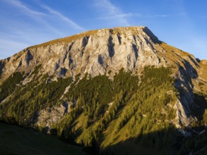 Hohes Brett in the evening light, Berchtesgaden Alps, Berchtesgaden, Berchtesgadener Land, Upper
