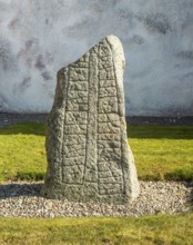 Runestone in Skårby in Ystad municipality, Skåne county, Sweden, Scandinavia