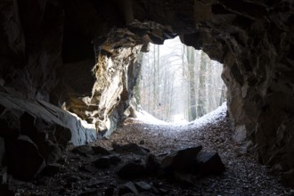 Hohburg tunnel in Friedewald near Moritzburg, Saxony, Germany