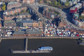 Germany, Hamburg, Altona, St. Pauli, fish market, fish auction hall, trade, market, city, city